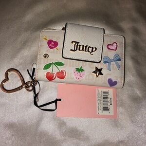Juicy Couture Angel With Crystal All Things Juicy Tab Card Wallet NWT